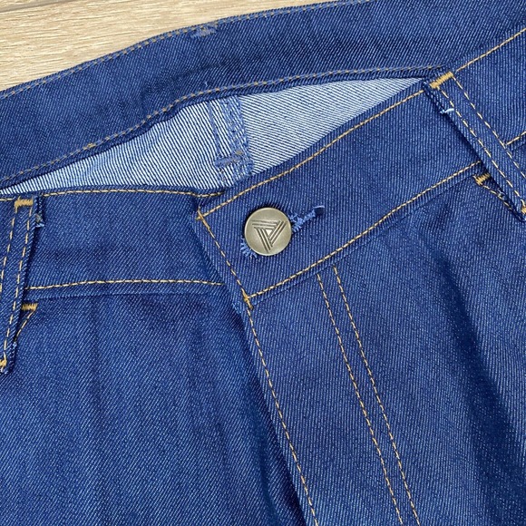 Blue Delta Jeans Women’s 28x27 Blue Stretch Handmade Custom RAW Denim USA $450 - Picture 3 of 10